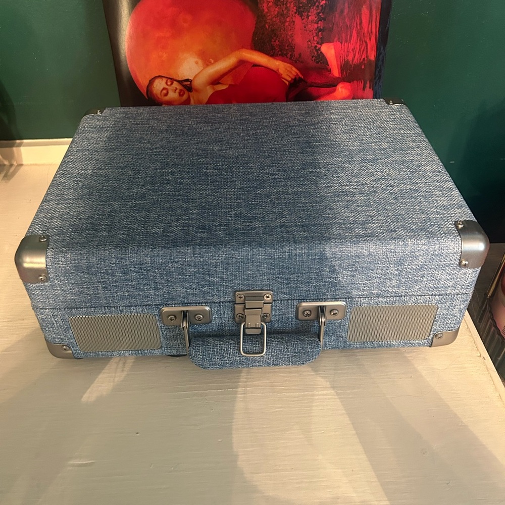 Blue Portable Record Player - Picture 3 of 3